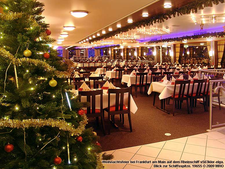 Weihnachtsfeier Frankfurt Main Schiff Programm Auftritt Einlagen